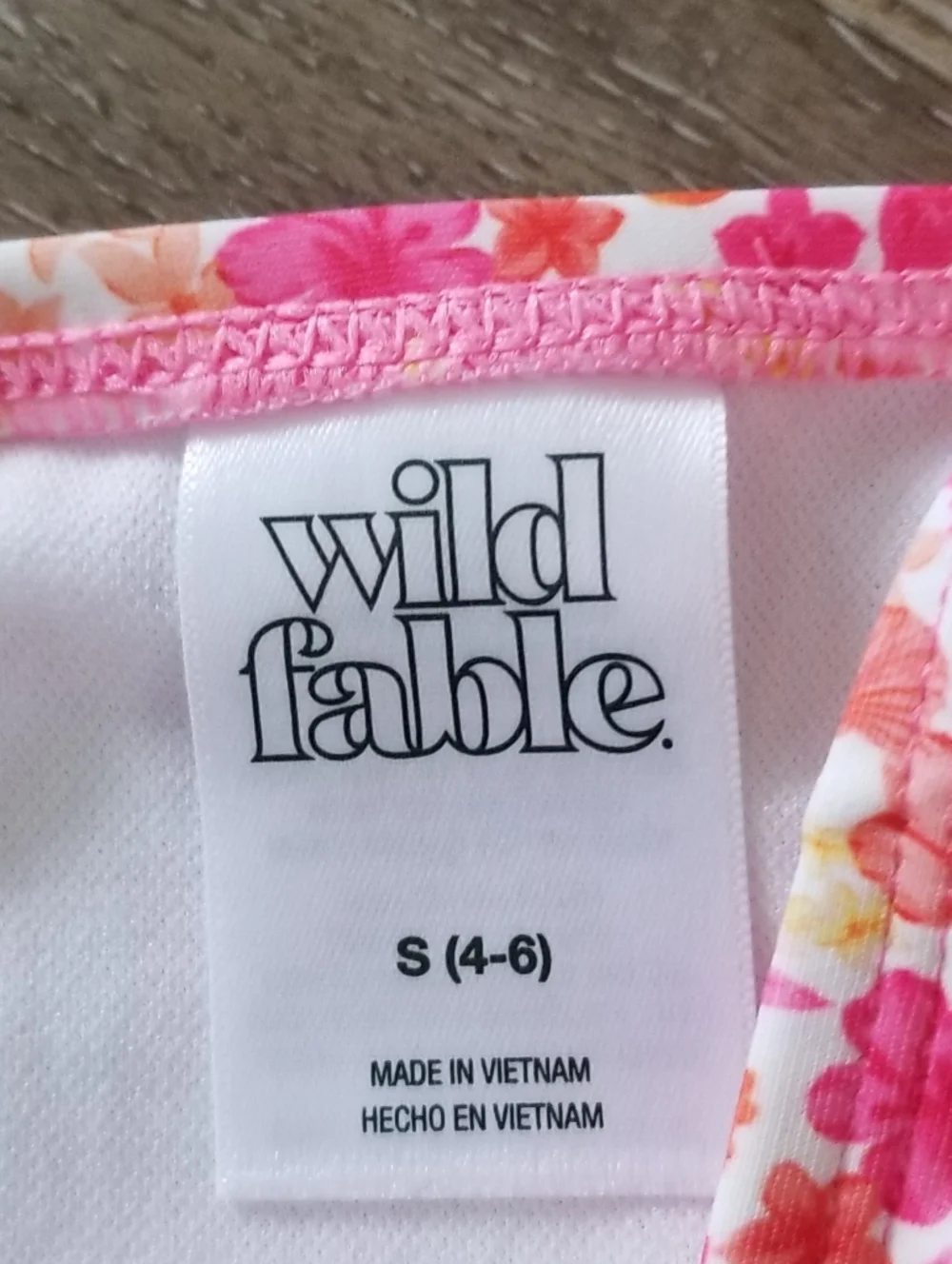 NWT Wild Fable Mini Floral Side Ties Low Rise Extra Cheeky Bikini Size Small